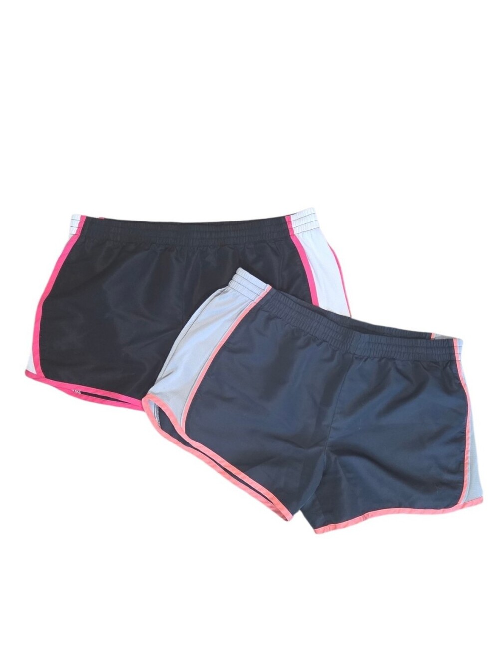 Danskin Black Athletic Shorts with Pink Trim (2-Pack)